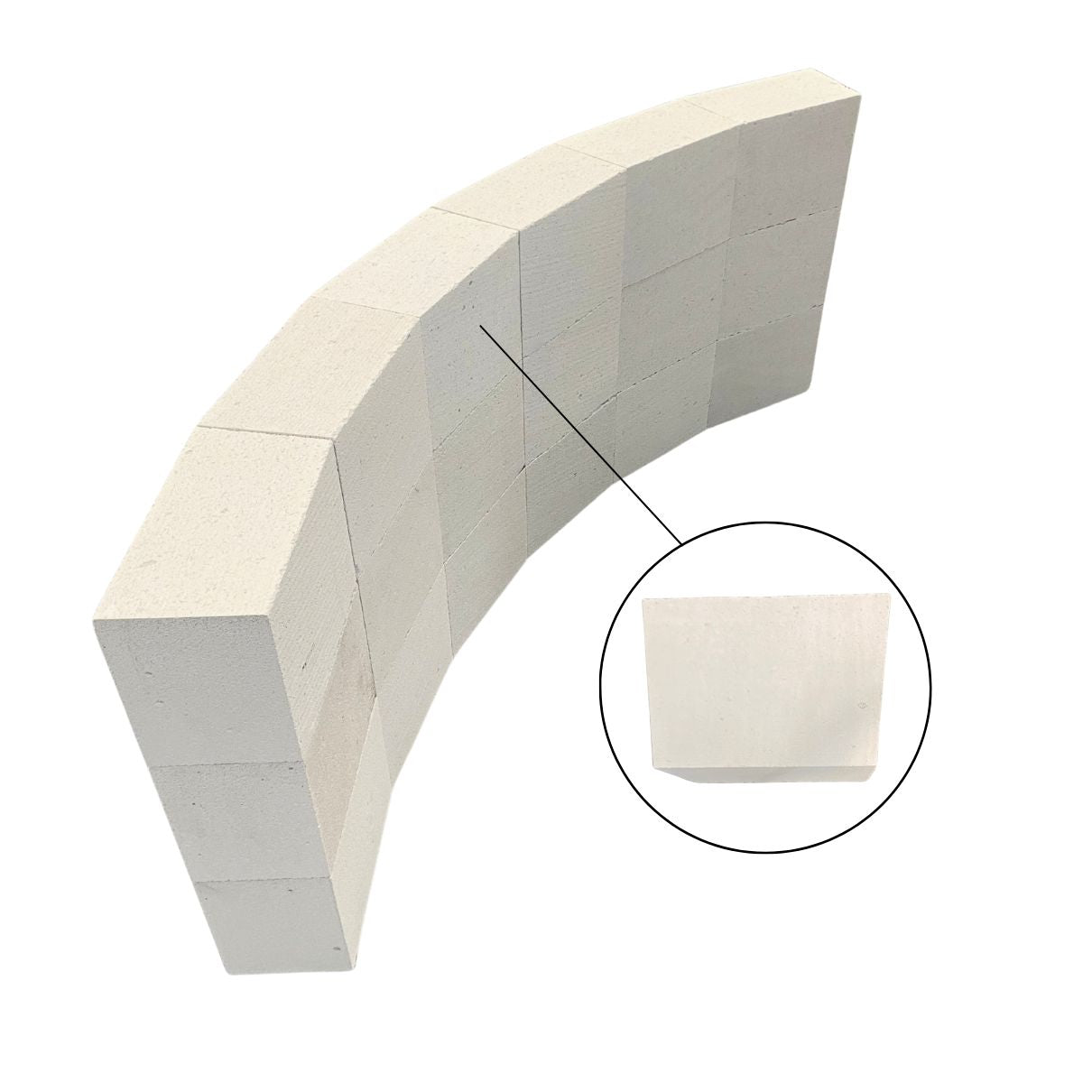Rond Segment Blok 200mm Diameter 2500mm