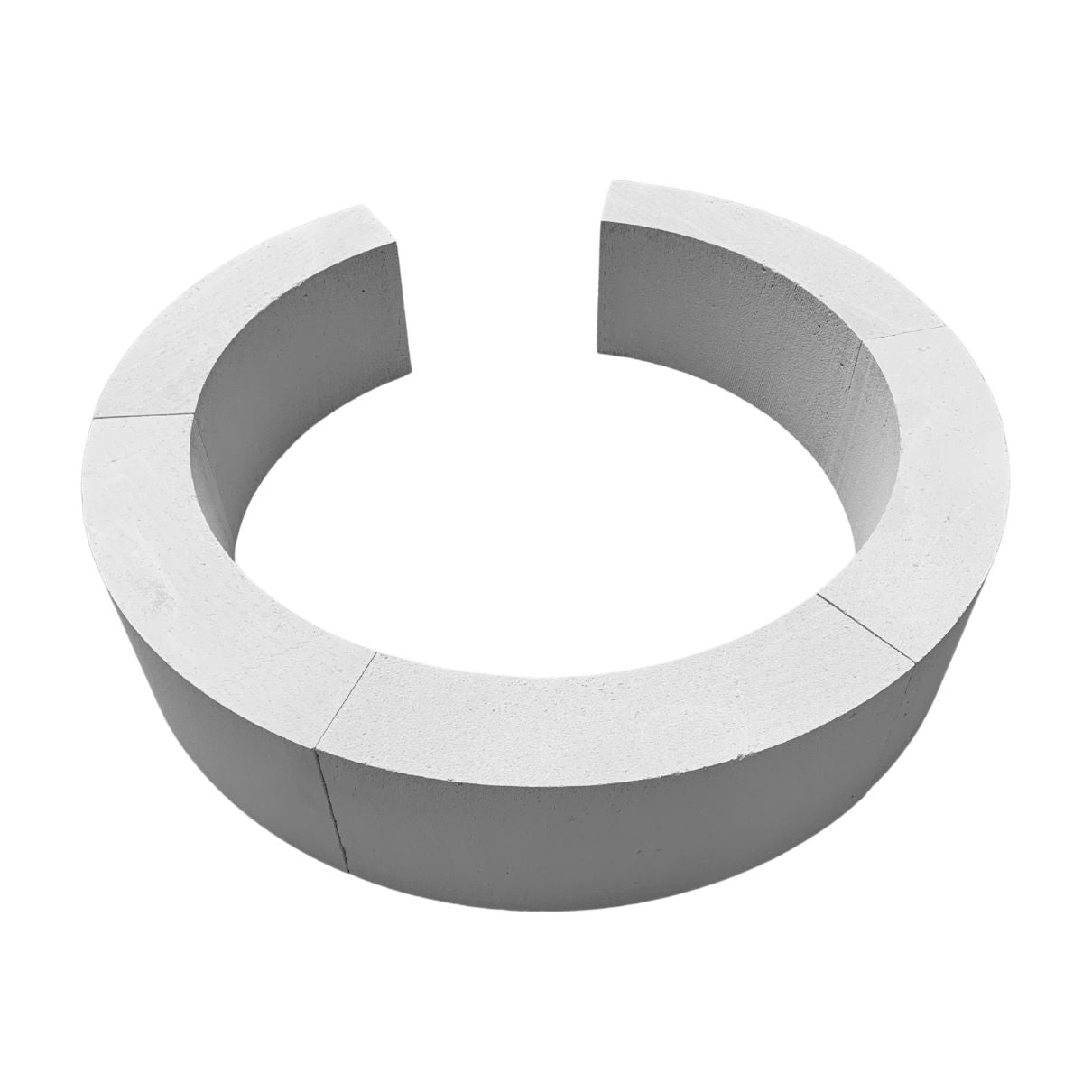 Cellenbeton-Rond-Ronde-Blok-75graden-Radius-75-100mm-10cm-Gebogen-Bloembak-Ronde-Muur-Wand-Buiging